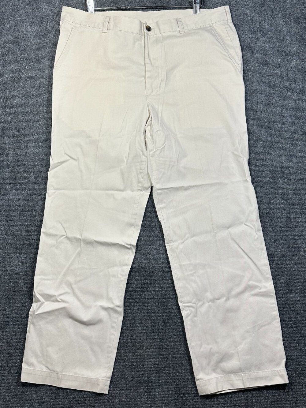 Brooks Brothers 346 Pants Men 38 Chino Beige Cotton Straight Leg Pockets